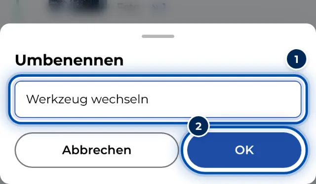 Ein Kapitel am Handy umbenennen